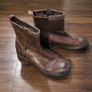 Diesel mens boots nighthawk US 12 leather brown